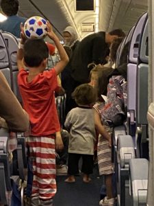 Children on aircraft