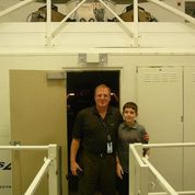 Robert and Thomas in front of the simulator in MIATC.